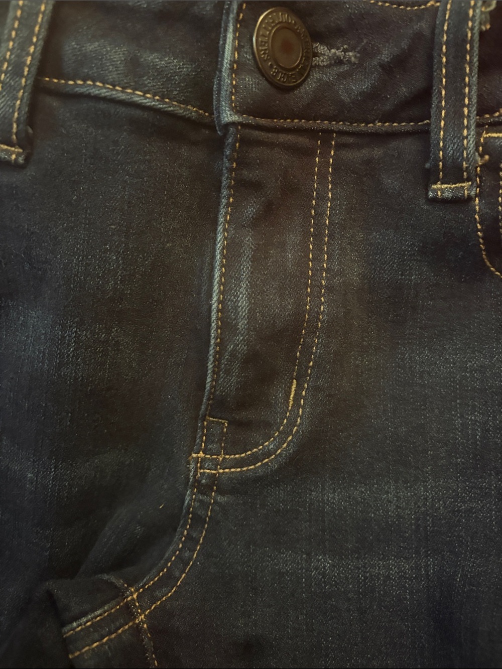 American Eagle Outfitters Dark Blue Stretch Jeggings